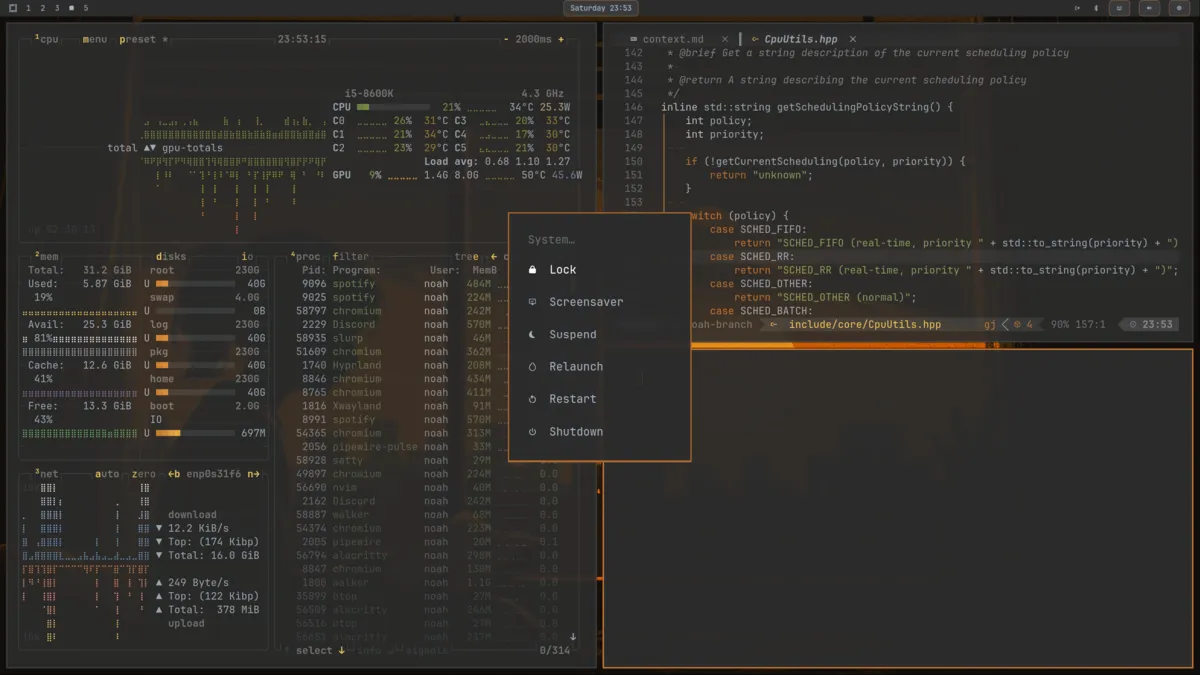 Darcula theme screenshot